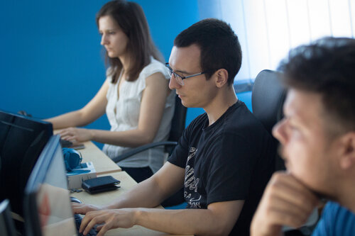 Factory developers in the office Factory developers in the office
