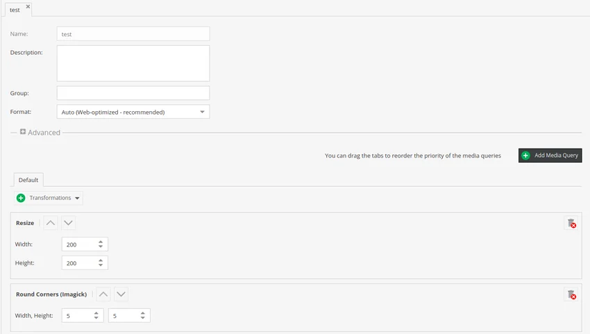 Creating an image thumbnail in Pimcore x admin panel Creating an image thumbnail in Pimcore x admin panel